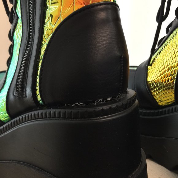 PRE LOVED - Radioactive Platform Boots BLK/7 - SH260 - Picture 9 of 11